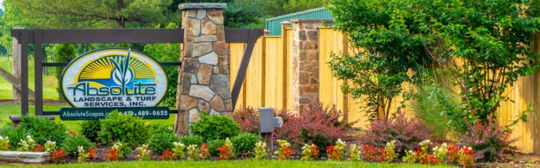 Absolute Landscapes Company Sign