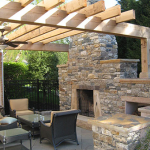 Outdoor fireplace