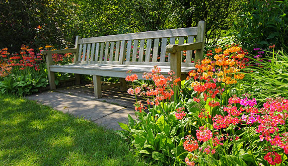 Landscape design in Clarksville, MD, providing shaded outdoor seating area