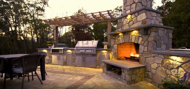 Outdoor Kitchen with Grill and Pizza Oven in Woodbine, Marriotsville, Highland, Howard County, Ellicott City, Sykesville